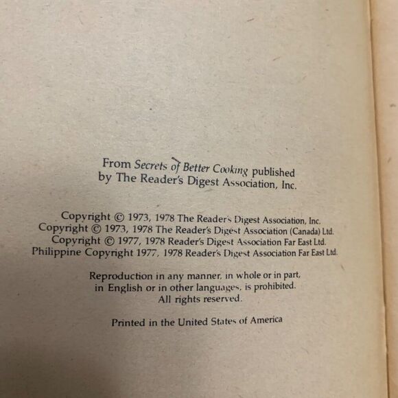 Vintage Readers Digest Cooking With Herbs Paperback Book - Picture 2 of 9